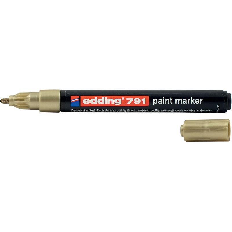 Маркер edding Paint e-791/12, 1-2 мм круглий золотий